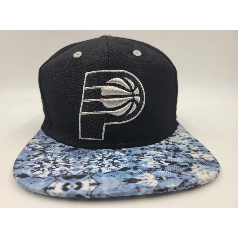 Indiana Pacers Adidas Wool Snapback‎ Hat Cap Men Women NBA Basketball Black Blue